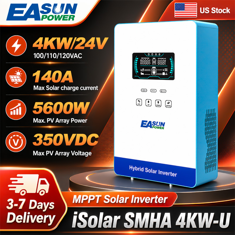 Grid Tie Inverter Limiter 2000W - EASUN POWER 4000W 24V 오프그리드 순수