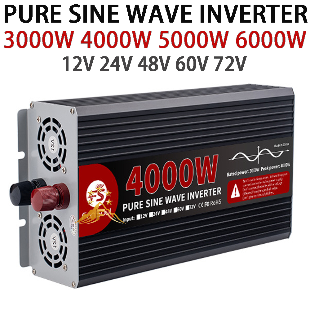 Pure Sine Wave Inverter 5000W 48V 220V - 실제 출력을 제공하는 순수 사인파 인버터,