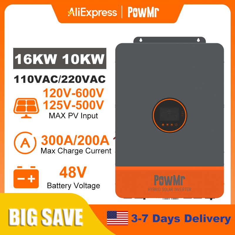 PowMr 16KW 10KW 분리형 인버터 110V 또 - Split Phase Inverter 10Kw 110V 220V 리뷰 및 가격